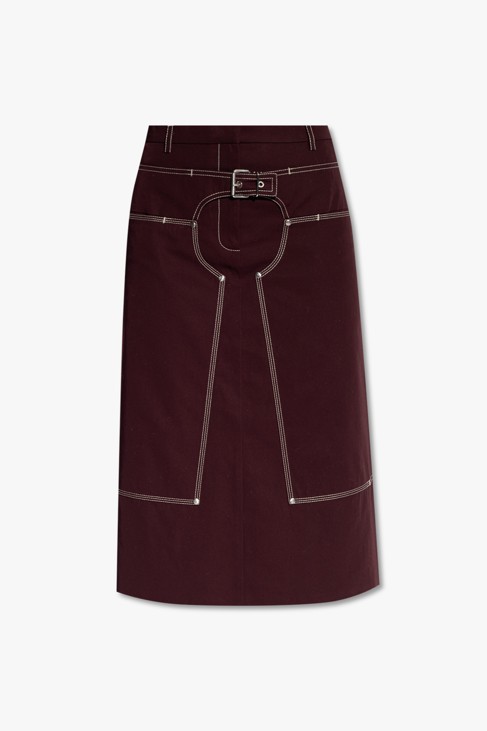 スカート Stella McCartney Burgundy cotton skirt (6K10593S2594 6017) stella mccartney x yoshimoto nara stella mccartney t shirt